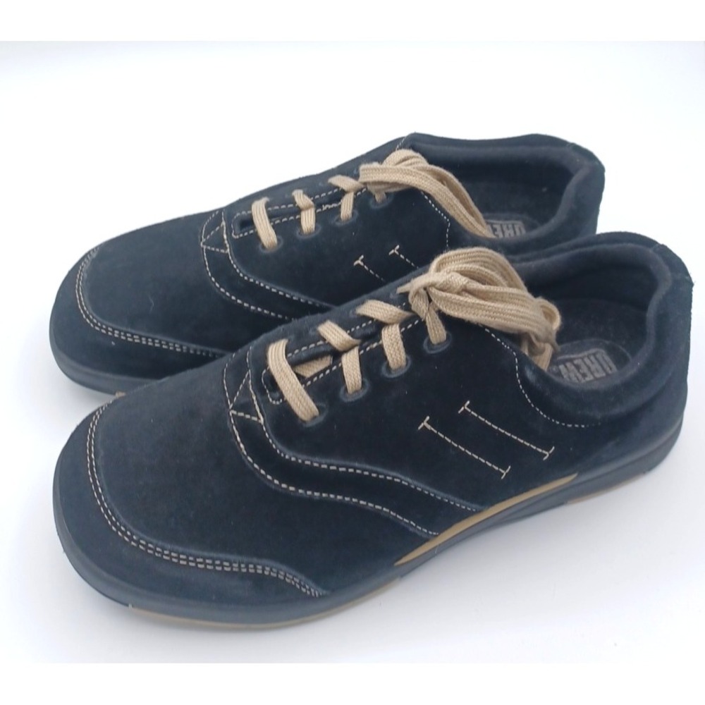 DREW‎ Women's COLUMBIA 10829 Casual Oxford Sneaker Black Suede Size US 9.5WW